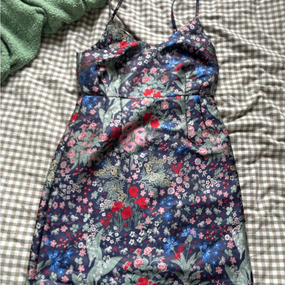 Frank & Oak Embroidered Mini Dress